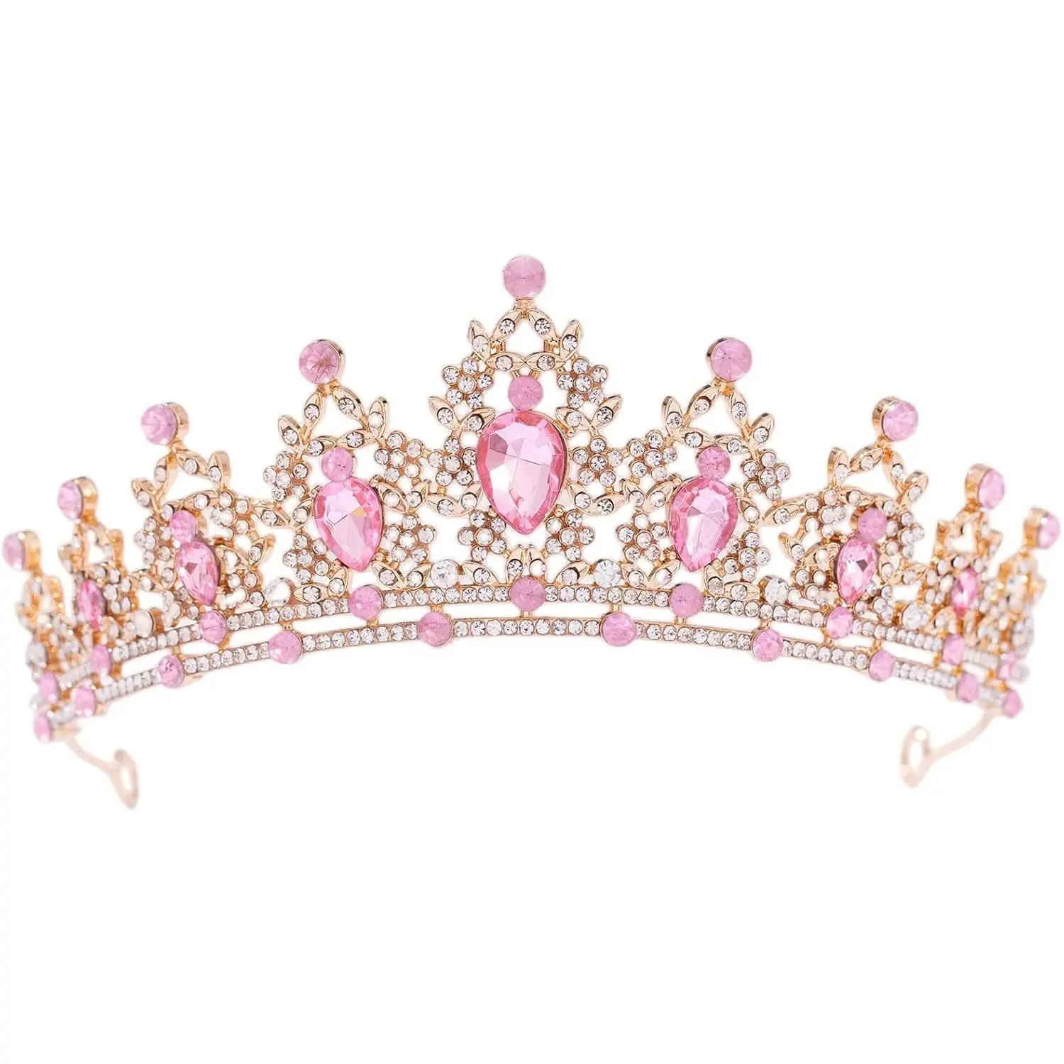 Tiaras for Women, Wedding Tiaras and Crowns for Women Tiaras for Birthday Party Princess Crown Hair Accessories Bride Rhinestone Christmas Decorations Headband