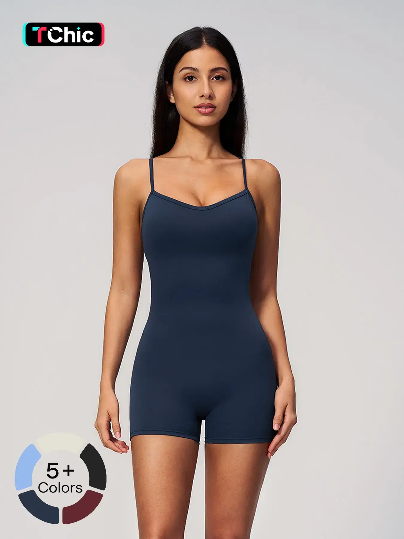 New Cross Back Yoga, Tight Fit High Waist One-Piece Gym Shorts, Women's Fitness Activewear, Stylish and Comfortable, Sporty Comfy Jumpsuit
