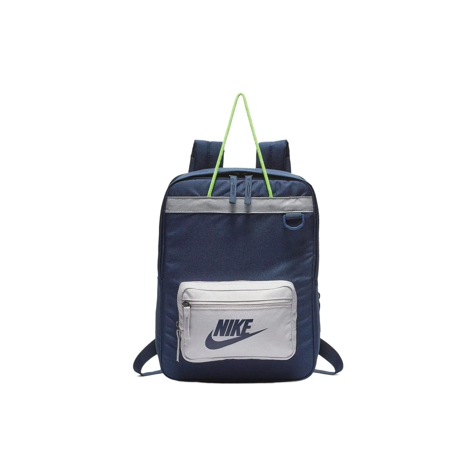 Nike Tanjun Large-Capacity Color-Blocked Polyester Backpack for Men, Navy/Gray