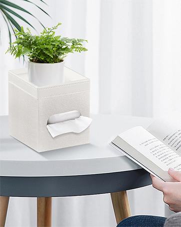 TV Remote Control Holder with 5 Compartments,Pu Leather Remote Caddy/Box/Tray Bedside Table Desk Storage Organizer for DVD, Blu-Ray, Media Player, Heater Controllers and Cosmetics Office Supplies