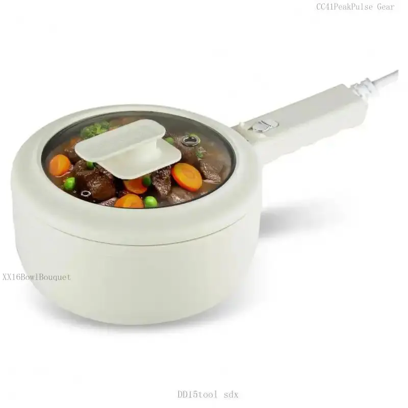 Electric Hot Pot 1.5qt Nonstick Mini Cooker with LidDD15tool sdxAB20Lumora LivingCC41PeakPulse GearXX16BowlBouquet