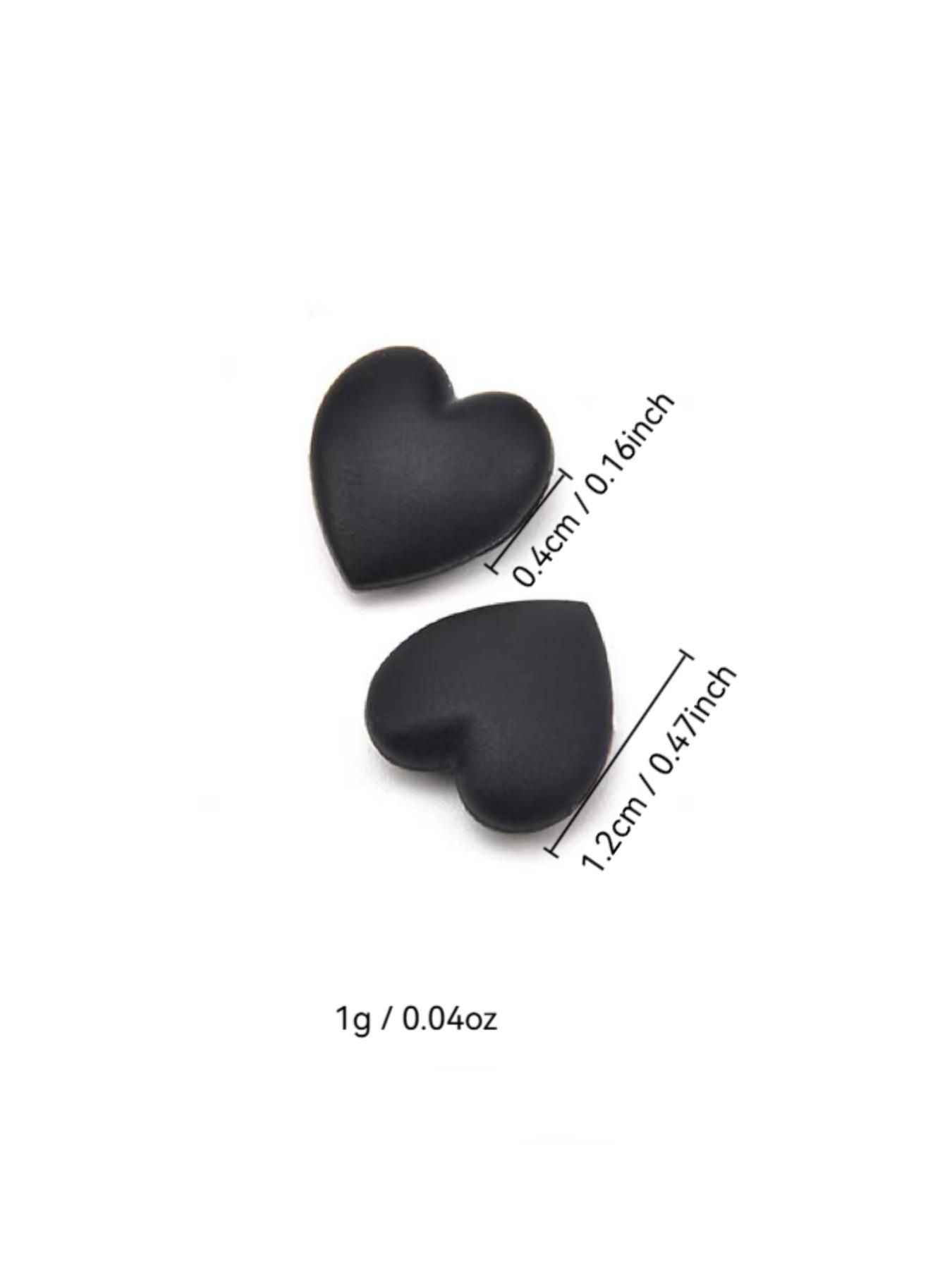 Heart Shaped Anti-slip Glasses Ear Clip & Ear Hook, Silicone Anti-slip Glasses Leg Cover, Fashion Eyewear Accessories for Women & Men