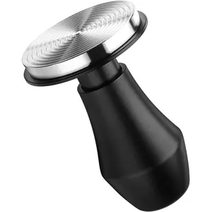53.3mm Spring Loaded Tamper - Espresso Coffee Tamper With Stainless Steel Ripple Base - 15lb / 25lb / 30lbs Replacement Springs - Anodized Aluminum Handle and Stand