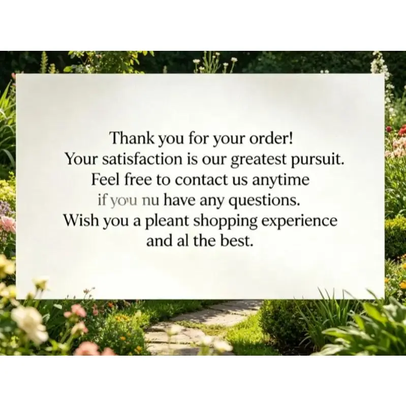 Thank You Letter for Your Order
