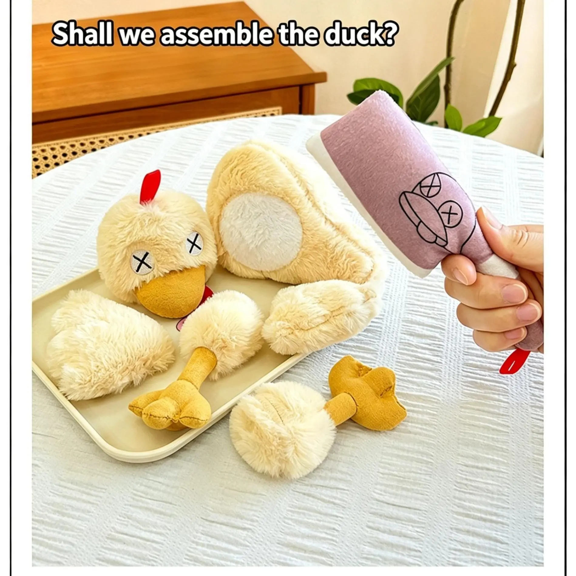 Magnetic Saltwater Duck Figurine, Detachable Puzzle Desktop Decor, Desk Ornament, Cute Creative Funny Souvenir Gift, Perfect Party Atmosphere Decoration