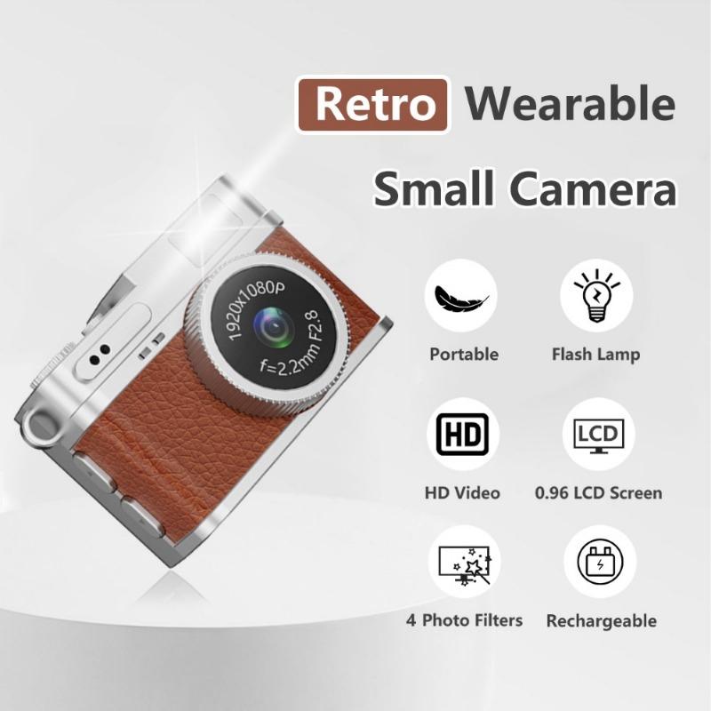 Mini Camera, Portable Small Retro Digital HD High Pixel Thumb Camera, Creative Camera for Taking Photos & Videos