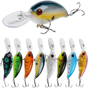Multi-Jointed Hard Crankbait Fishing Lure for Freshwater Bass - Shallow & Deep Diving, Accurate Casts, Built-In Steel Balls, Lifelike Colors, Optimized Weight Design, Suitable for New and Experienced Anglers