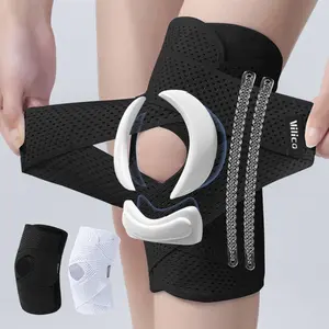 6th Generation Knee Brace for Meniscus Protection, Lightweight and Breathable Patella Strap for Cycling and Running, Sports Knee Support
