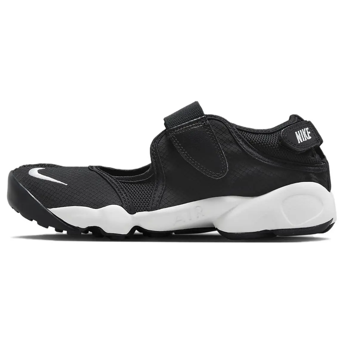 Nike Air Rift BR Women’s Slip-Resistant, Durable, Breathable Beach Sandals in Black and White Verifiable, with credentials and supporting global authentication