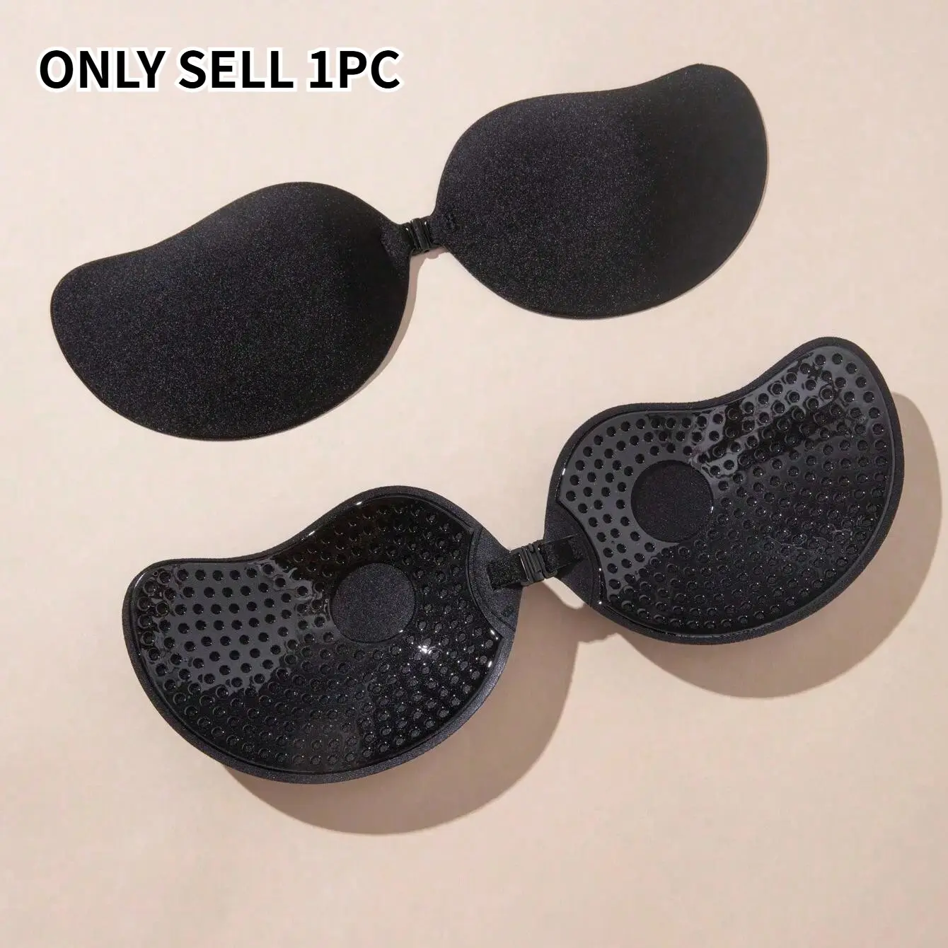 1 Pair Classic Mango Shape Self-Adhesive Smooth Seamless Bra Cups in, Comfortable and Versatile Breast Enhancers for All Occasions