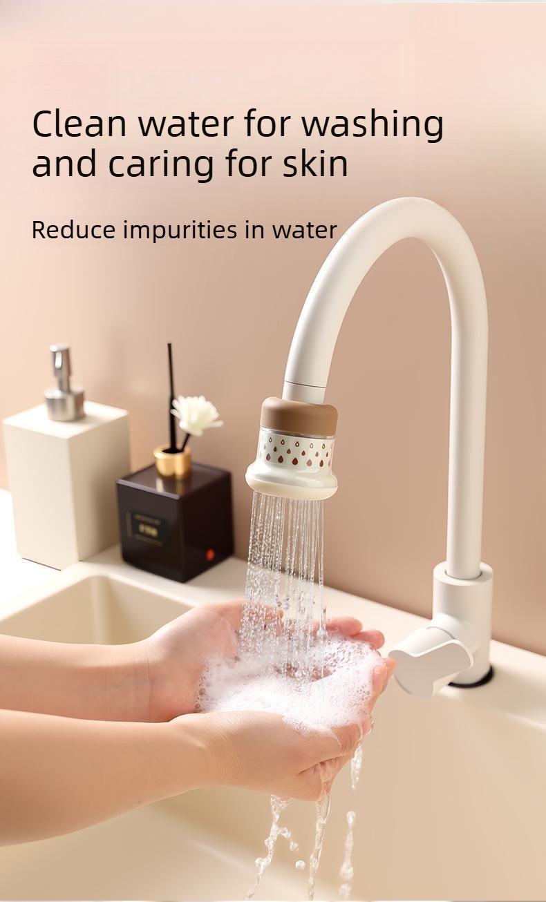 Minimalist Fresh Water Tap Filter for Home Use, Multi-Layer Filtration Purifier Tap, Kitchen Water Cleaner, Vegetable Washing Tool, Anti-Splash Guard, Removable Reusable, Household Faucet Filter Accessory.