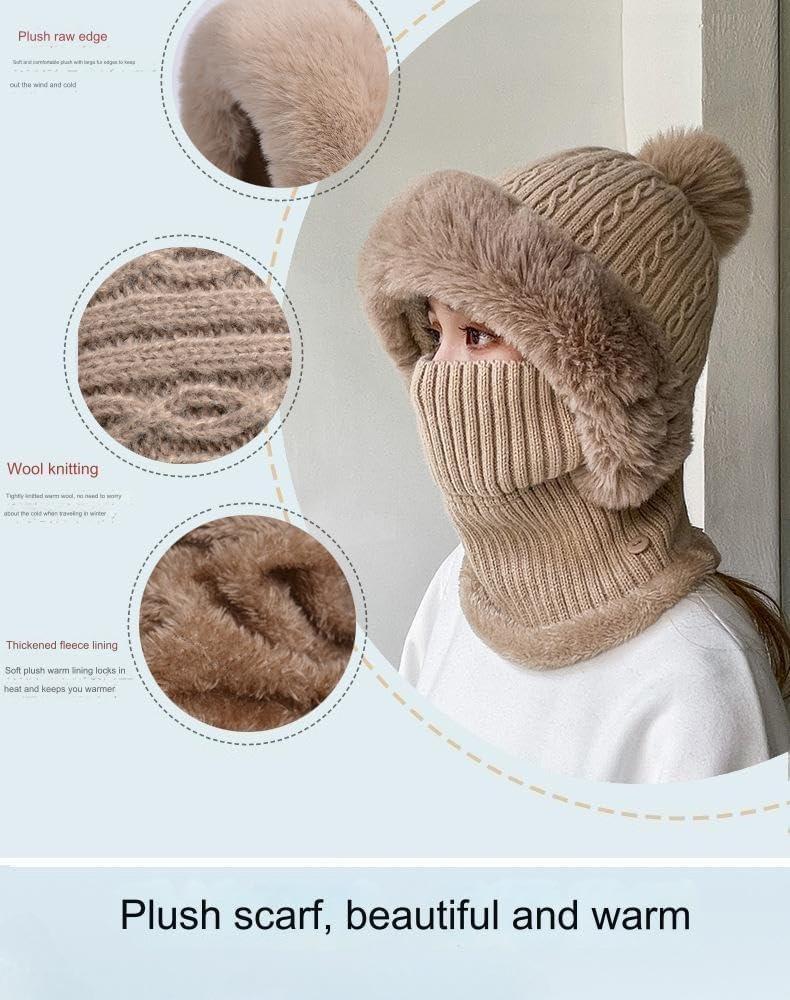 Windproof Balaclava for Men and Women, Cold Weather Face Mask, Ski Mask and Winter Hat for Outdoor Sports Protection