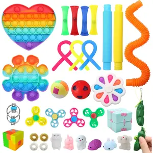 35pcs Fidget Toys Set - Popping Fidget Sensory Toys for Kids and Adults, Stress Relief Kit, Party Favors, Classroom Prizes, Easter Basket Stuffers, Egg Fillersfidget toys