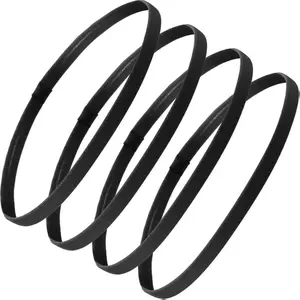 4 Pieces Elastic Sports Headbands Thick Non-Slip Hair Bands for Women and Men