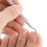 Stainless Steel Ingrown Toenail Care Tool, 3 Counts/set Multi-use Toenail File Pusher Tool, Professional Nail Care Foot Care Tools for Home & Salon Use, Gift