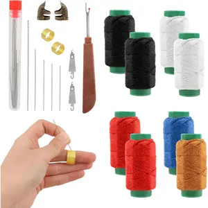 41 count Big Eye Steel Sewing  Kit,Stainless Steel  for Hand Sewing-Kit with Thread Ripper, Threaders,Threads and Thimbles,Threader and  Repair Set for Hand Sewing