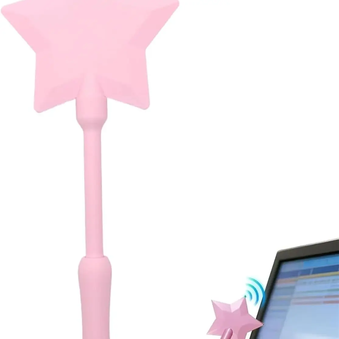 3D Printed Magic Wand Shape NFC Payment Card Holder, Non-Contact Payment Wizard Wand, Star Handle Design, Fun Tech Gift, Easy Checkout, Desk Gadgets, Office Accessory