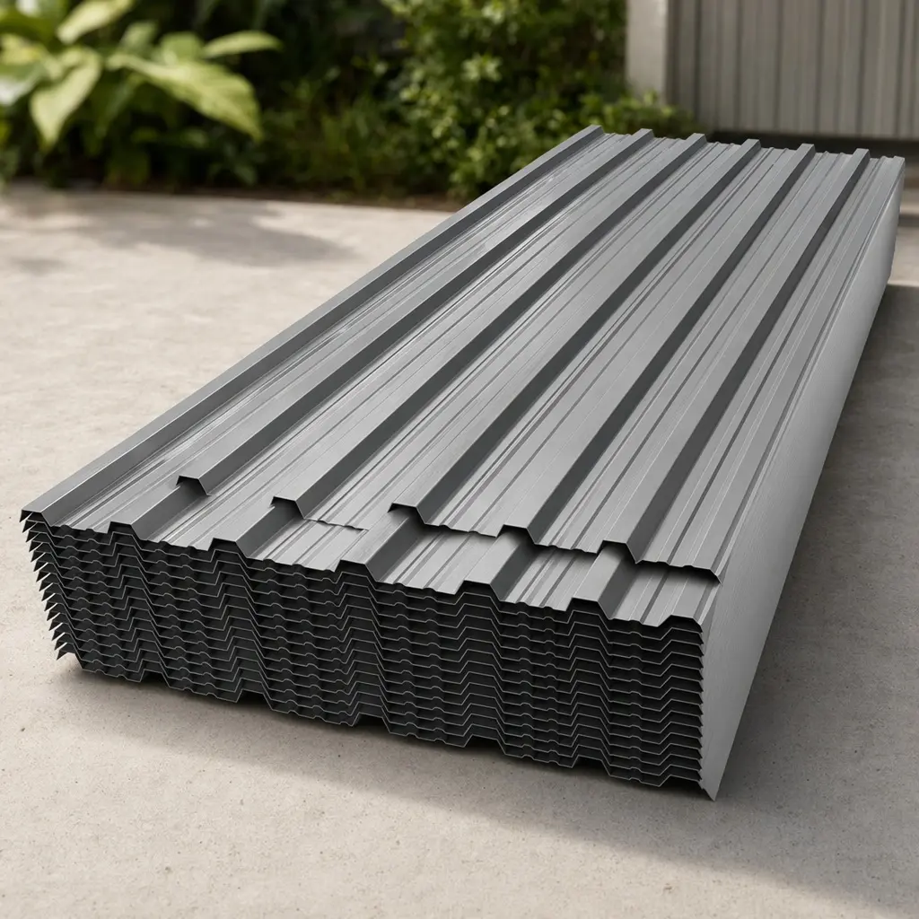 20 Pcs Grey Corrugated Galvanized Steel Roofing Panels (18.9x72.85 in) - Weather-Resistant Metal Roof Sheets for Outdoor Shed, Garage, Carport, Easy DIY Installation with Screws