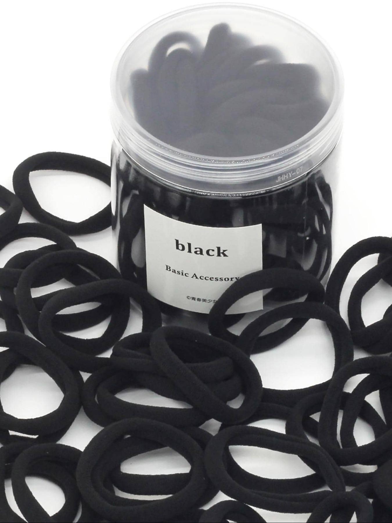 Sweet Plain Colorponytail Holder, 50pcs/set High Elastic Hair Tie, Casual Versatile Hair Accessories for Women and Girls Elastic Tie Band