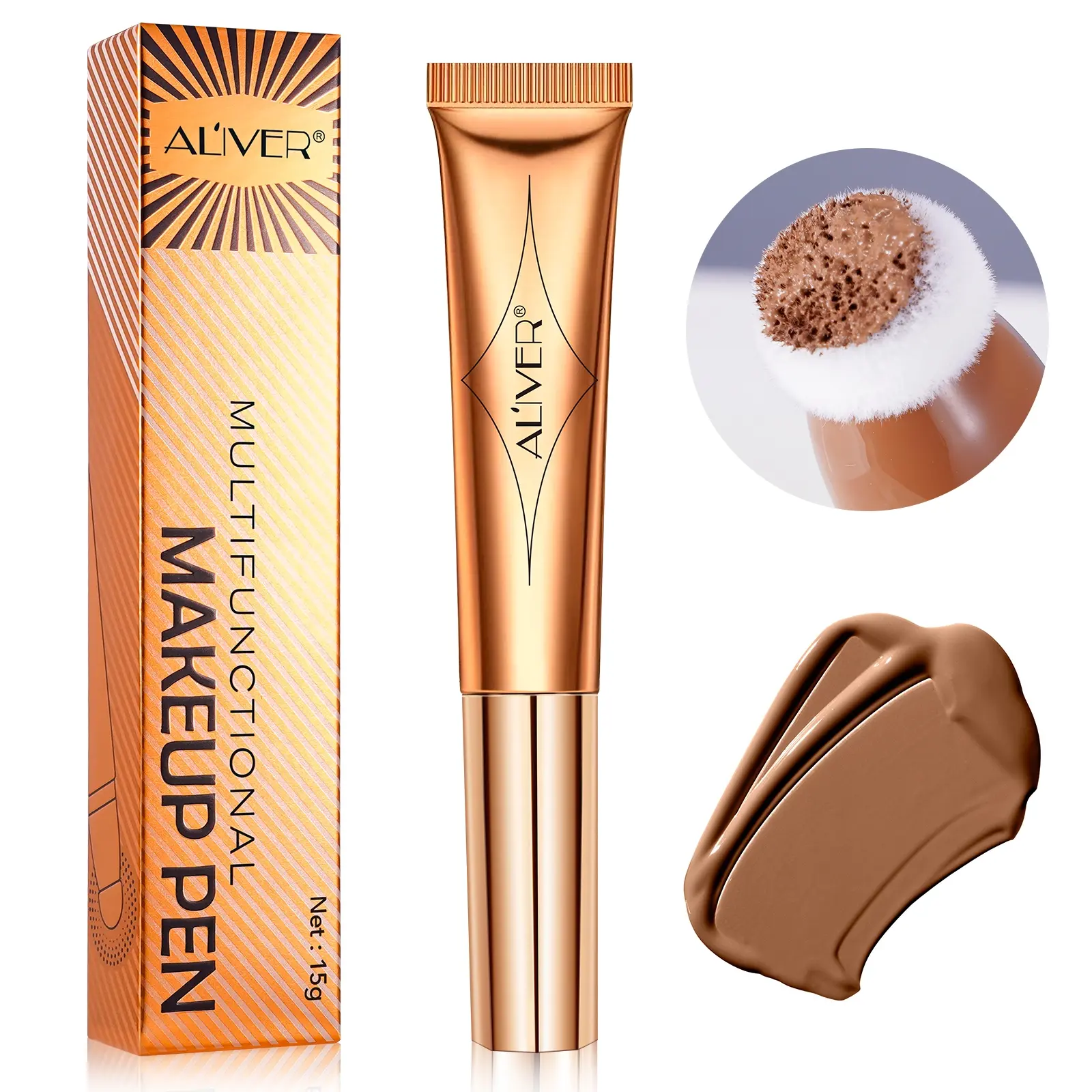 ALIVER Multi-Functional Color Correcting Concealer Waterproof & Sweat-Resistant Long-Wear Essential Multi-Purpose Beauty Product Skin Imperfection Savior Affordable Alternative Budget-Friendly Makeup for Students