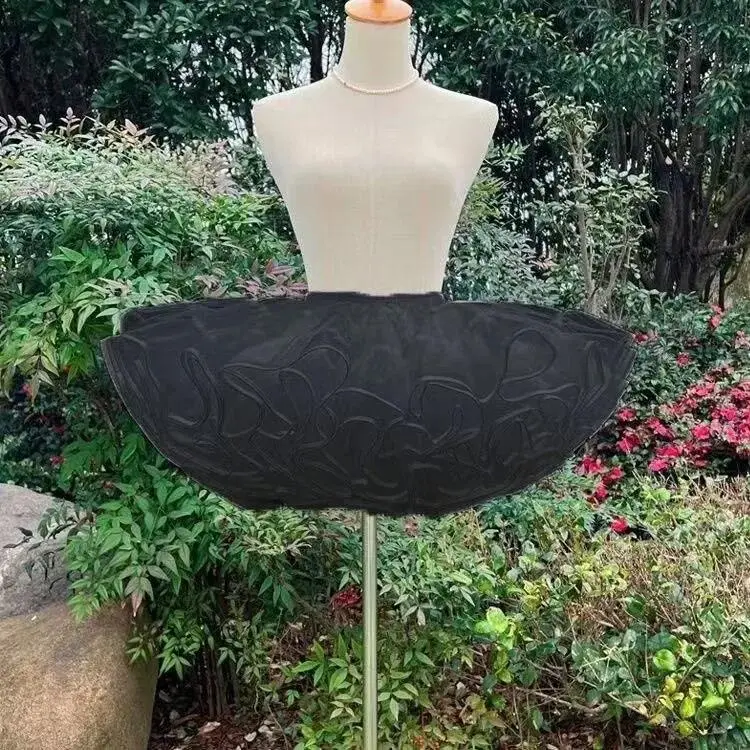 Super Fluffy 30CM Boneless Lolita Petticoat Cloud Tutu Skirt Duck Butt Puffy Underskirt Soft Gauze Skirt Support Party Cosplay