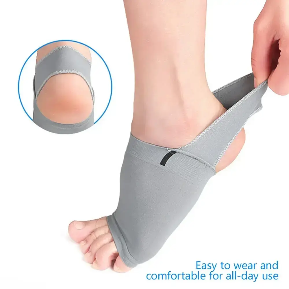 Pain Relief Compression Foot Sleeves with Arch Support, Stabilizing Orthotic Socks for Plantar Fasciitis, Heel Spurs and Flat Feet, Comfortable for Daily All-Day Use