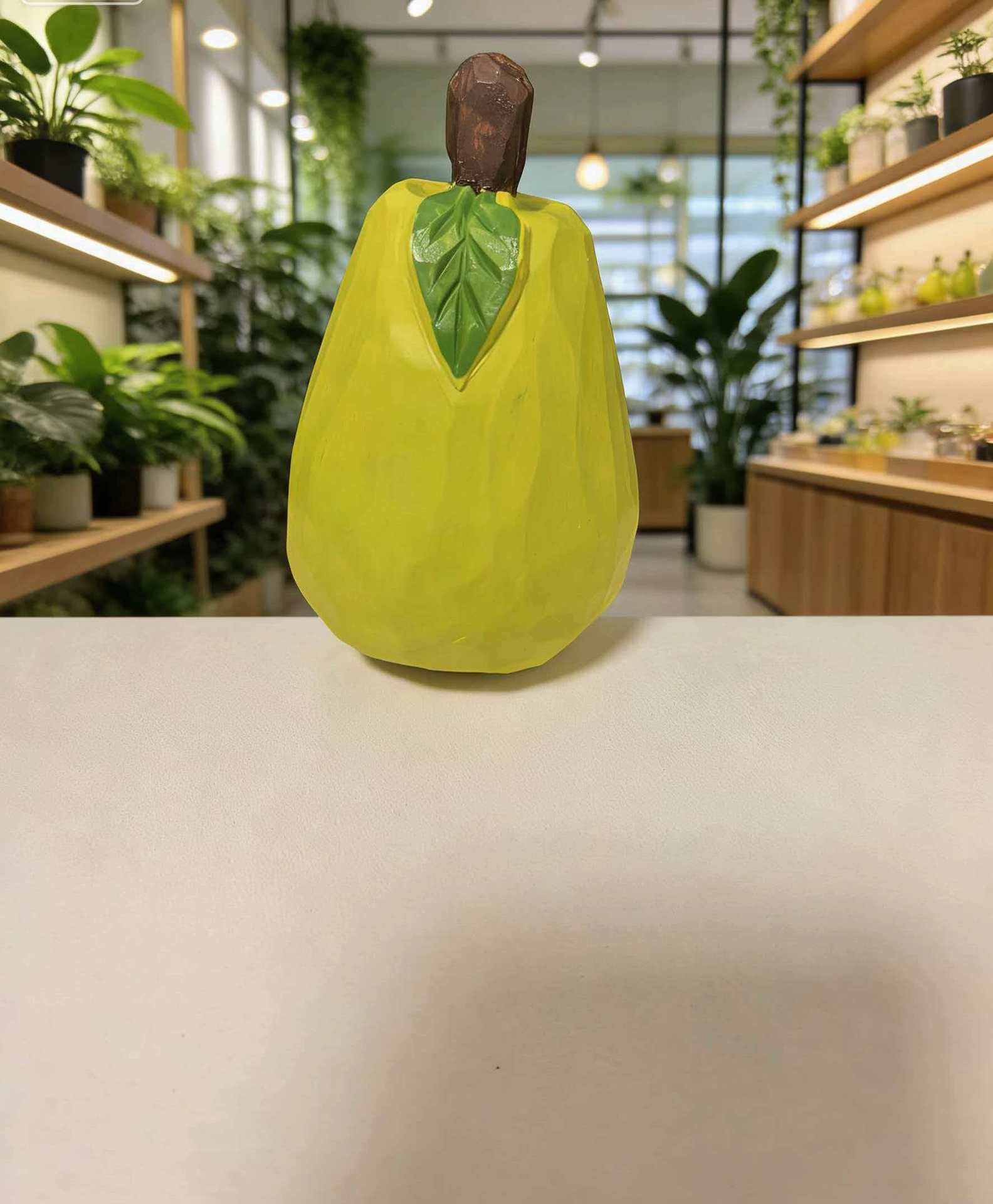 Handcrafted Wooden Fruit Vegetable Sculpture, Realistic Wood Carving Desktop Decoration, Creative Art Gift for Home & Friends