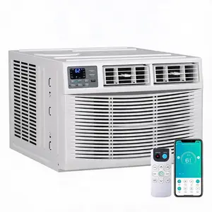 Garvee 12000 BTU Smart Window Air Conditioner & Heater Combo - Quiet Energy Efficient 7-in-1 Cooling, Heating, Dehumidifier & Fan - WiFi & Remote Control - Works with Alexa - For Large Rooms up to 550 Sq Ft - Easy Install