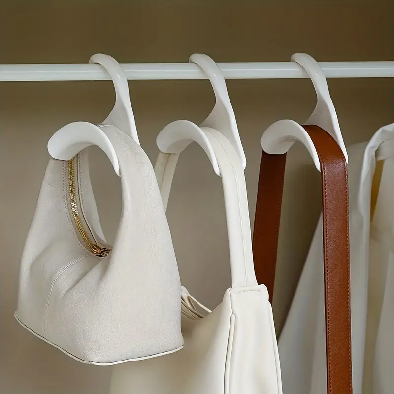 1pc Plastic Bag Hanger Closet Organizer Hook for Handbags, Backpacks, Hats, and Scarves Storage Rack Arch-Shaped Hanging Holder