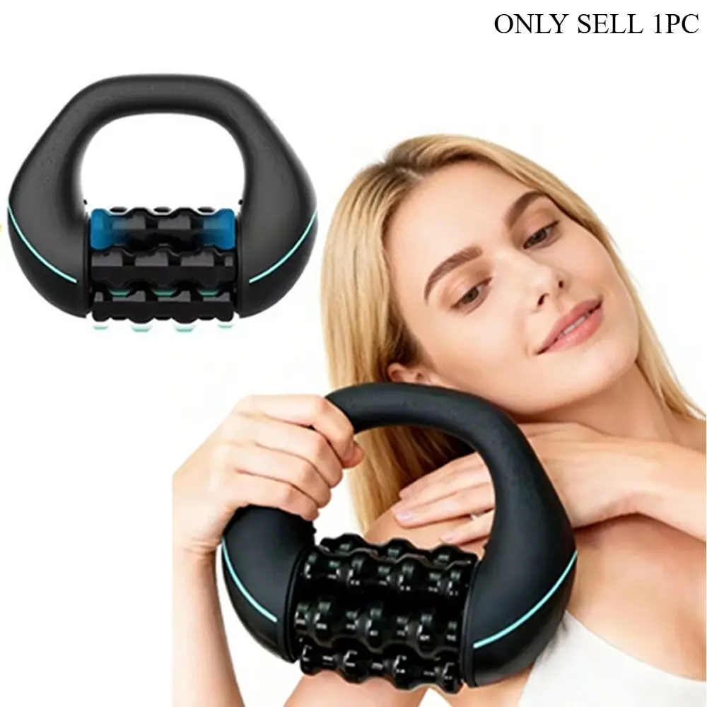 Handheld Vibration Massager, 3‑Speed Adjustable Intensity Rechargeable Portable Massage Tool with Ergonomic Grip for Neck Back Shoulder Arm Leg, Personal Body Massager for Home Office Travel Muscle Tension Relief