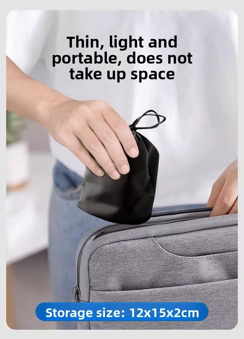 TPU Inflatable Lumbar Neck Pillow Portable Foldable Press Type for Travel Office Car