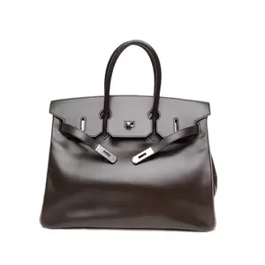 Pre-owned HERMÈS HERMES Birkin 35 Ébène(46) Box Calfskin P226866054