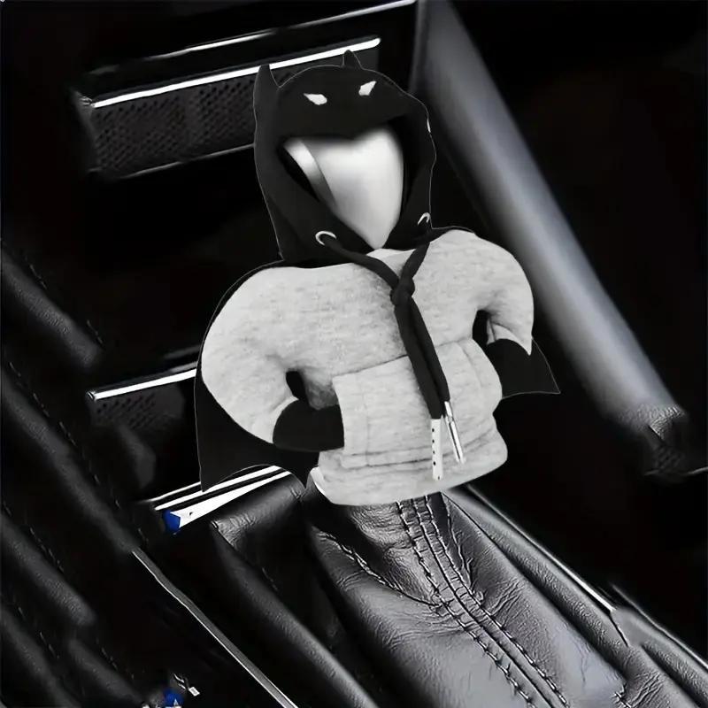 Creative Hooded Design Car Gear Shift Cover, Dust-proof Car Gear Shift Cover, Car Interior Decoration Accessories for Men & Women