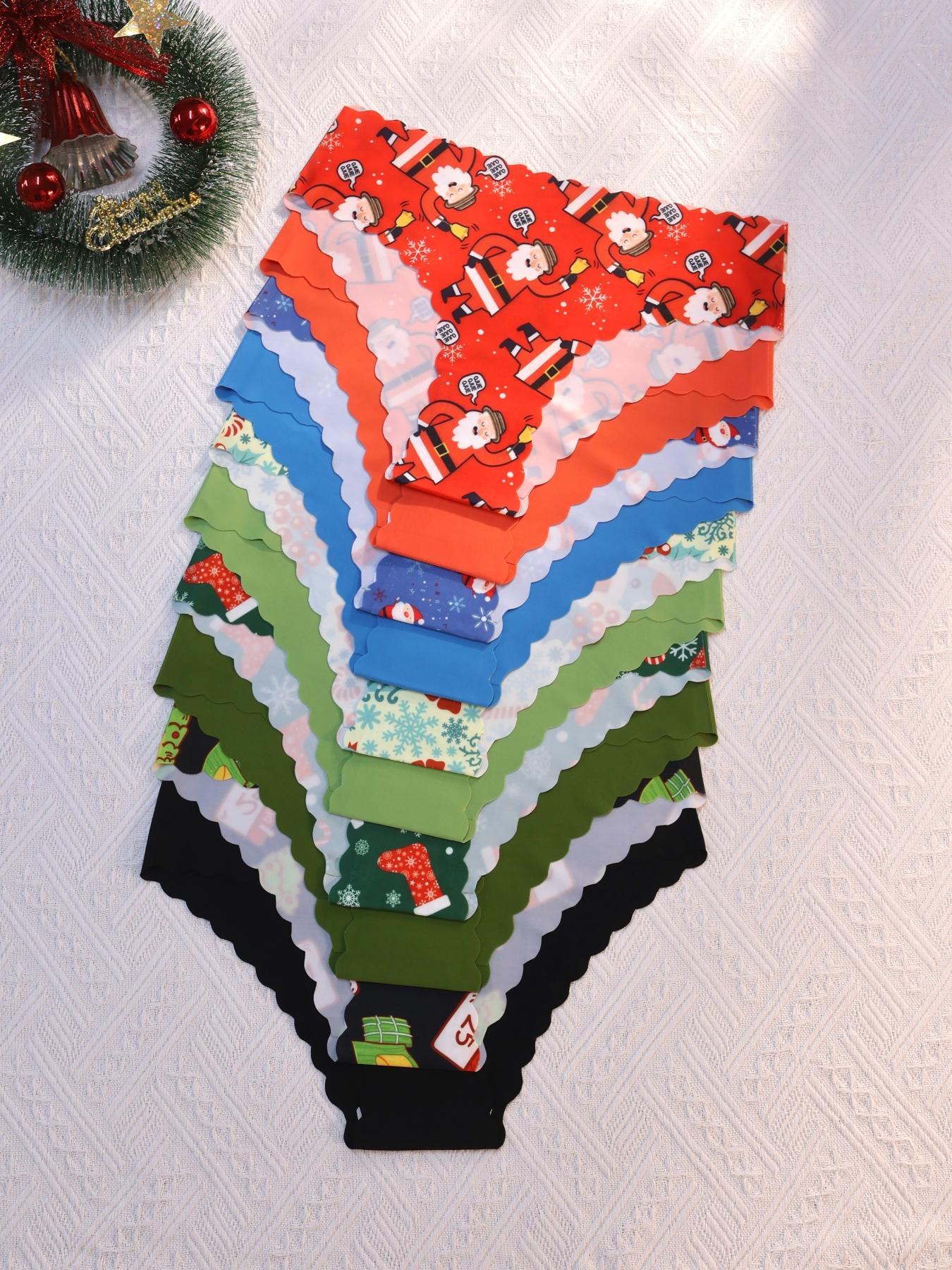 Women's Plain/Leopard Print Scallop Trim Knicker, Soft Comfy Breathable Drop Waist Panty for Daily Wear, Ladies Underwear for All Seasons, Lingerie