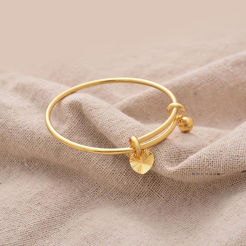 African Gold Color Bangles For Child Indian Middle Eastern Nigerian Wedding Luxury Plated Jewellery Brazilian Baby Bangles