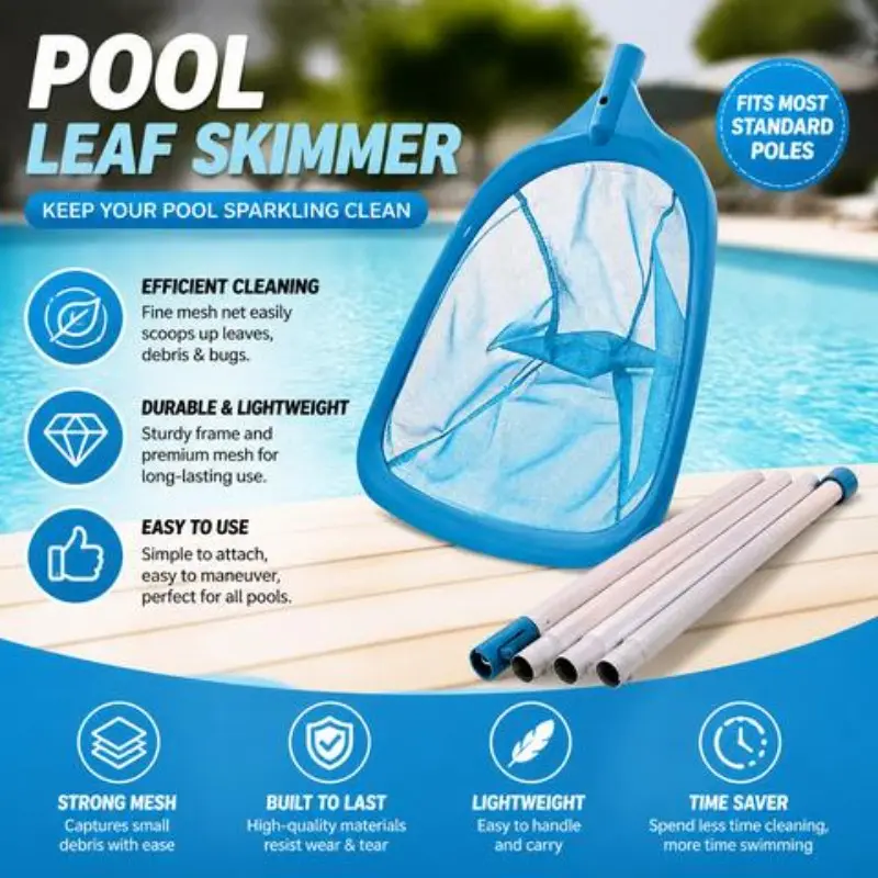 Keep Your Pool Ready for Summer: Durable Leaf & Dirt Catcher