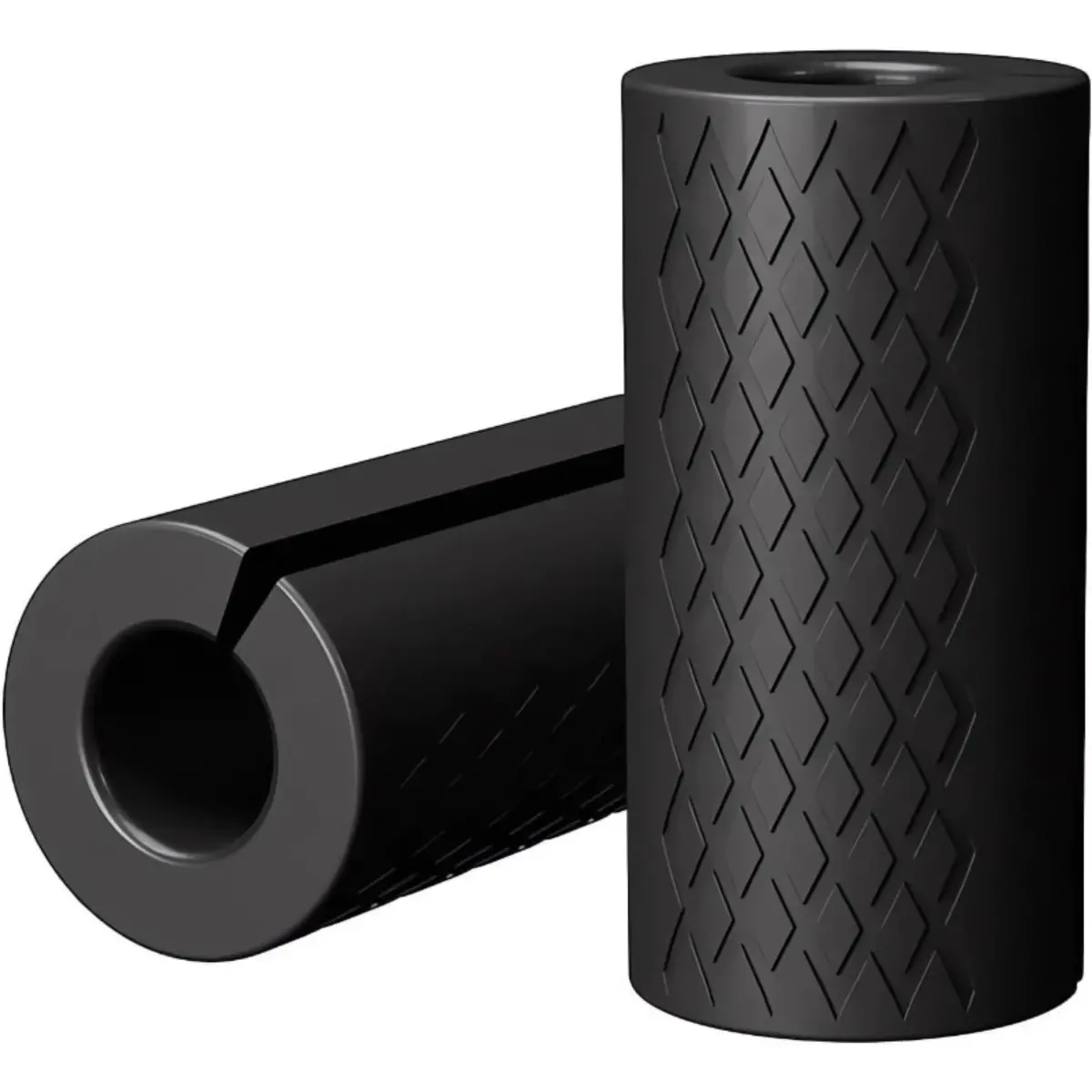 2 Pack Thickened Rubber Fitness Grip Covers, Non Slip Handle Protectors for Dumbbells, Barbells, Rowing Equipment, Resistance Cables and Kettlebells, Ergonomic Grip Sleeves for Arm Training, Strength Workouts, Home Gym, Fitness and Daily Exercise