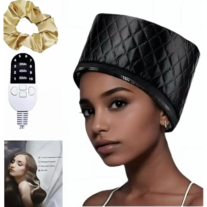 For Portable  Hair  Cap, Hair Care Cap, Deep Conditioning, Safe Level 10 Temperature Control, Quick Heat Use