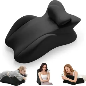 Orthopedic Supportive Memory Foam Pillow for Neck, Back, Legs Support – Removable Washable Cover, Ideal for Face Down Reading & Relaxation, Christmas Gift, Orthopedic Memory Foam