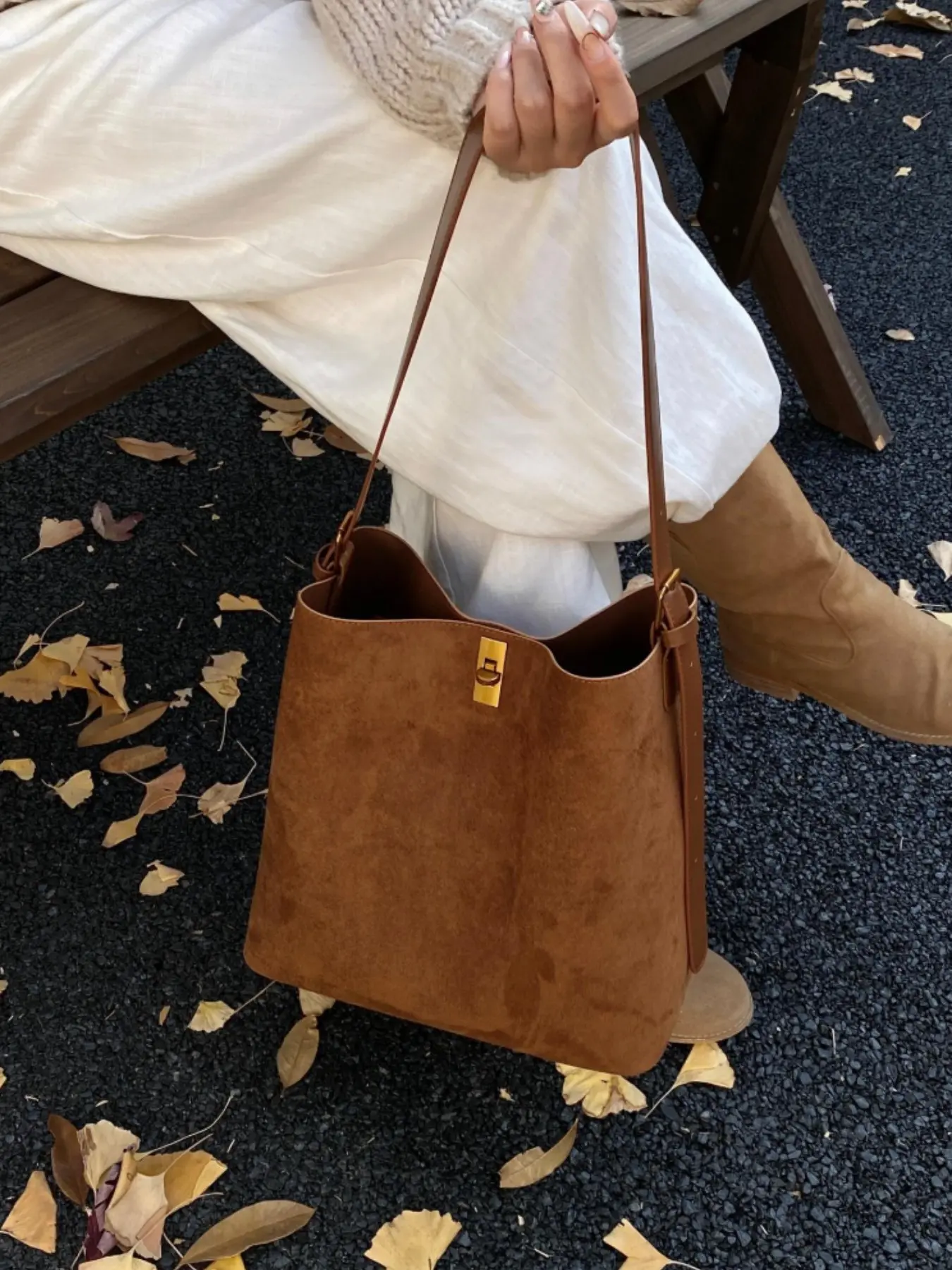 2025 Women's Fashion New Korean-Style Retro Leopard Print Tote Bag, Fashionable Casual Bag, Versatile Solid-Color Suede Armpit Bag, Canvas Shoulder Bag Crossbody Parent-Child Bag