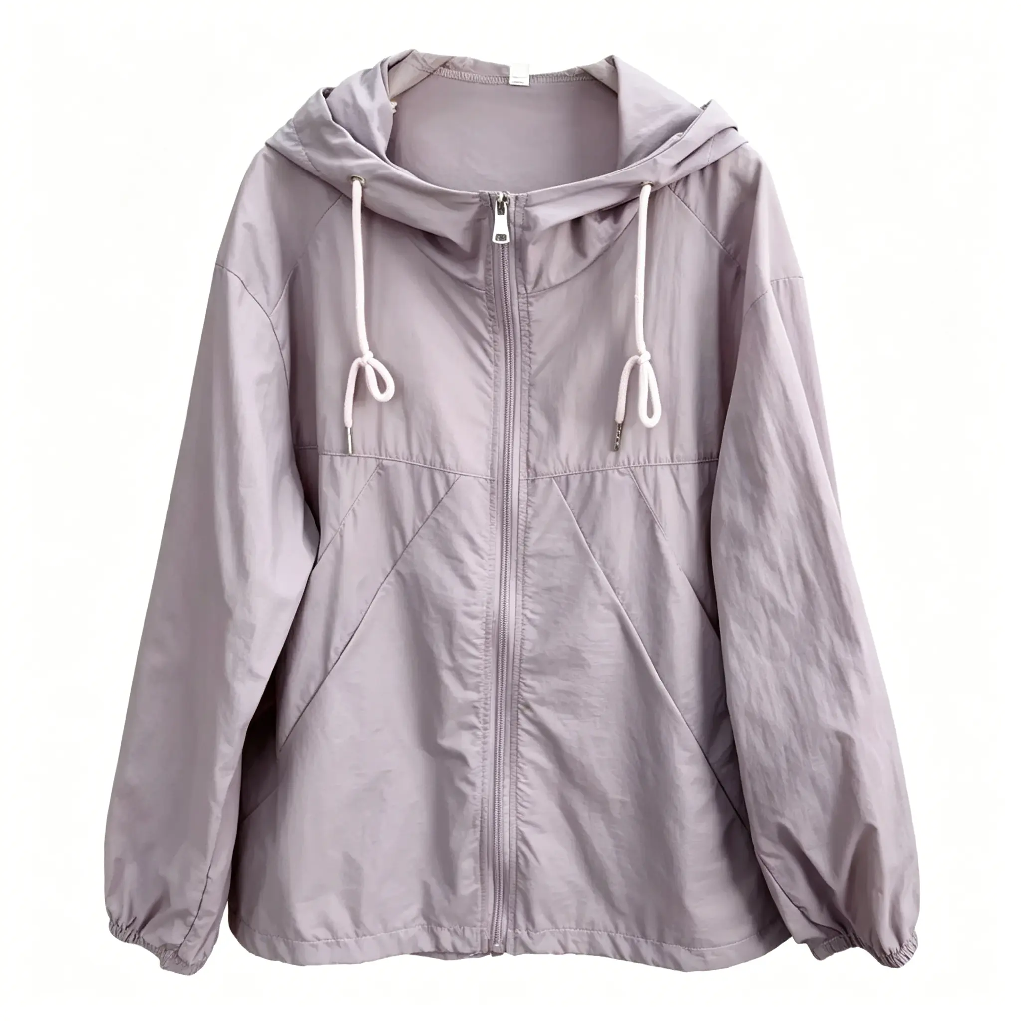 Women's 95%+ Anti-Exposure Mid-Length Lightweight Hooded Coat, 2026 Summer Loose Thin Breathable Sheer Long-Sleeve Lady Tops Outerwear with UV Shield Fabric, Fits Outdoors & Commute Use