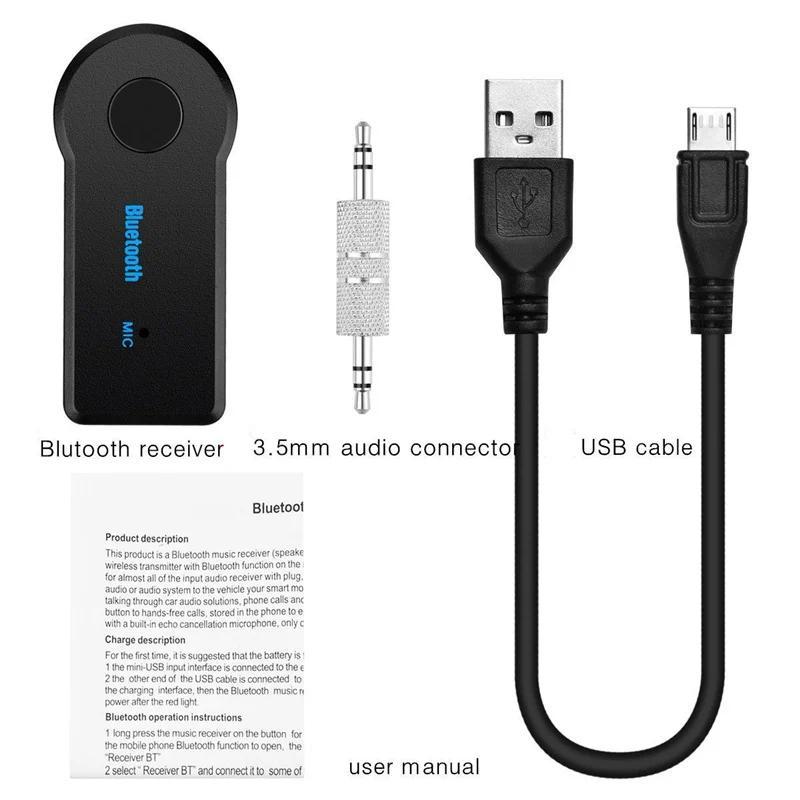 wireless Bluetooth 5.0 receiver 3.5mm jack for car music audio aux A2DP headphone transmitter adapter reciever handsfree