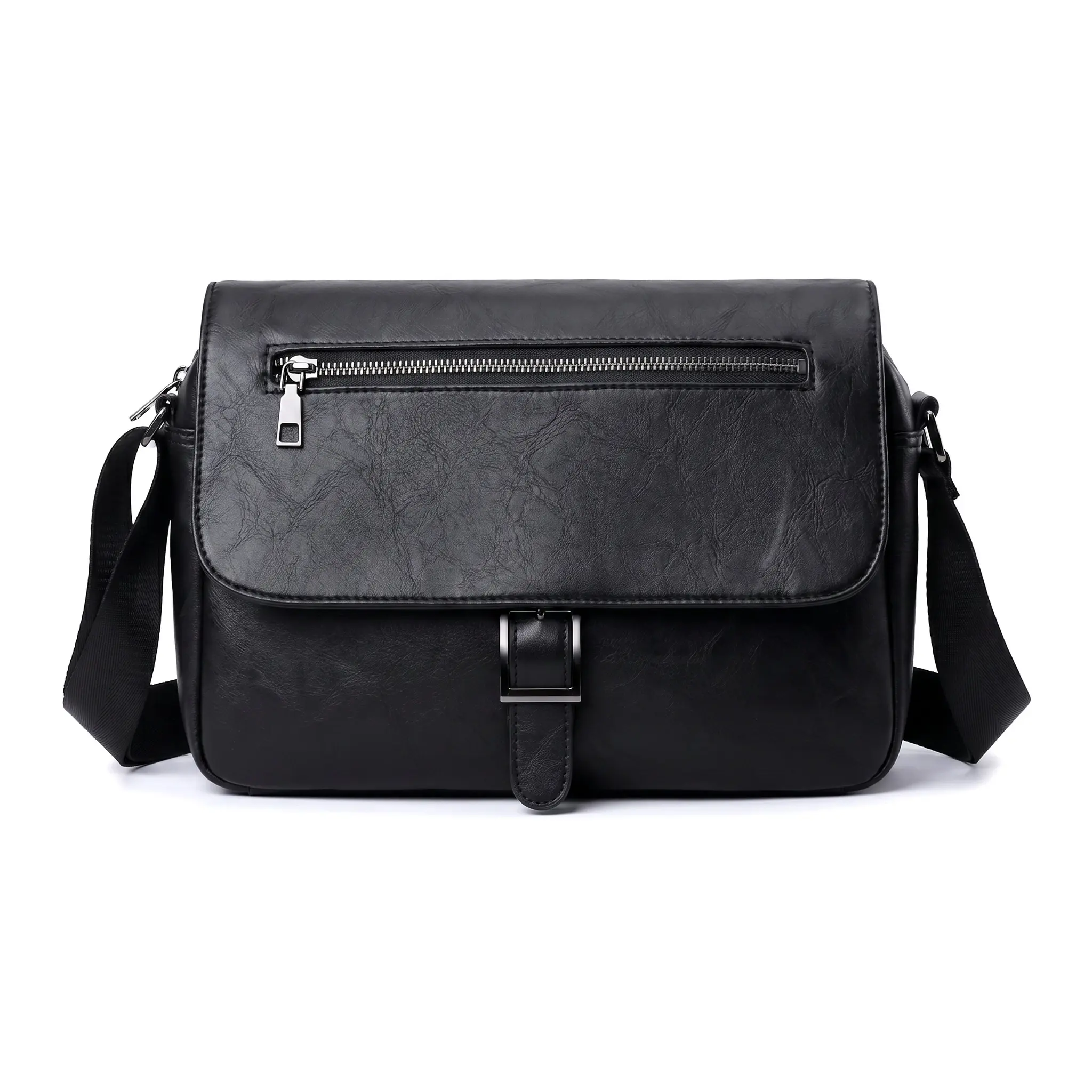 Men's Minimalist Genuine Leather Backpack with Stitching Detail, Waterproof Zipper Daypack with a Compact Fit for Daily Use,back to school,back to school haul