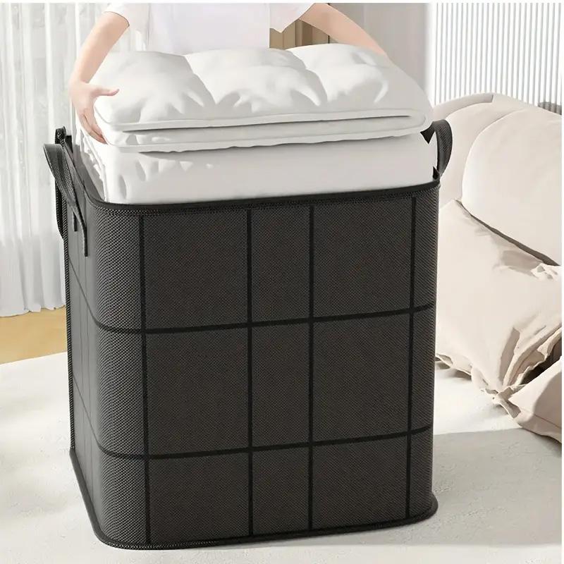 Large Capacity Foldable Storage Bags, Fabric Storage Organizer for Clothes and Quilts - Durable, Dustproof Organizer Solution, For Home or Dorm Use, Moving, Seasonal Storage, Decorative Storage, Clothes Organizer Storage
