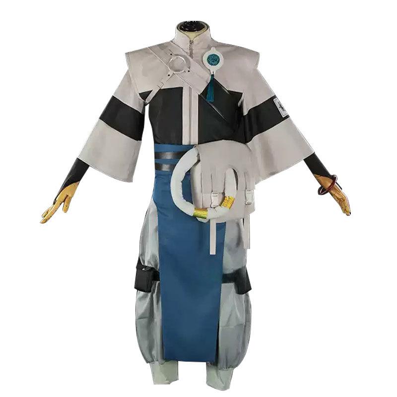 Gachiakuta Zanka Cosplay Costume Anime Adult Men'S Women Zipper Jacket Pants With Apron Accessories Set Halloween Party Uniform