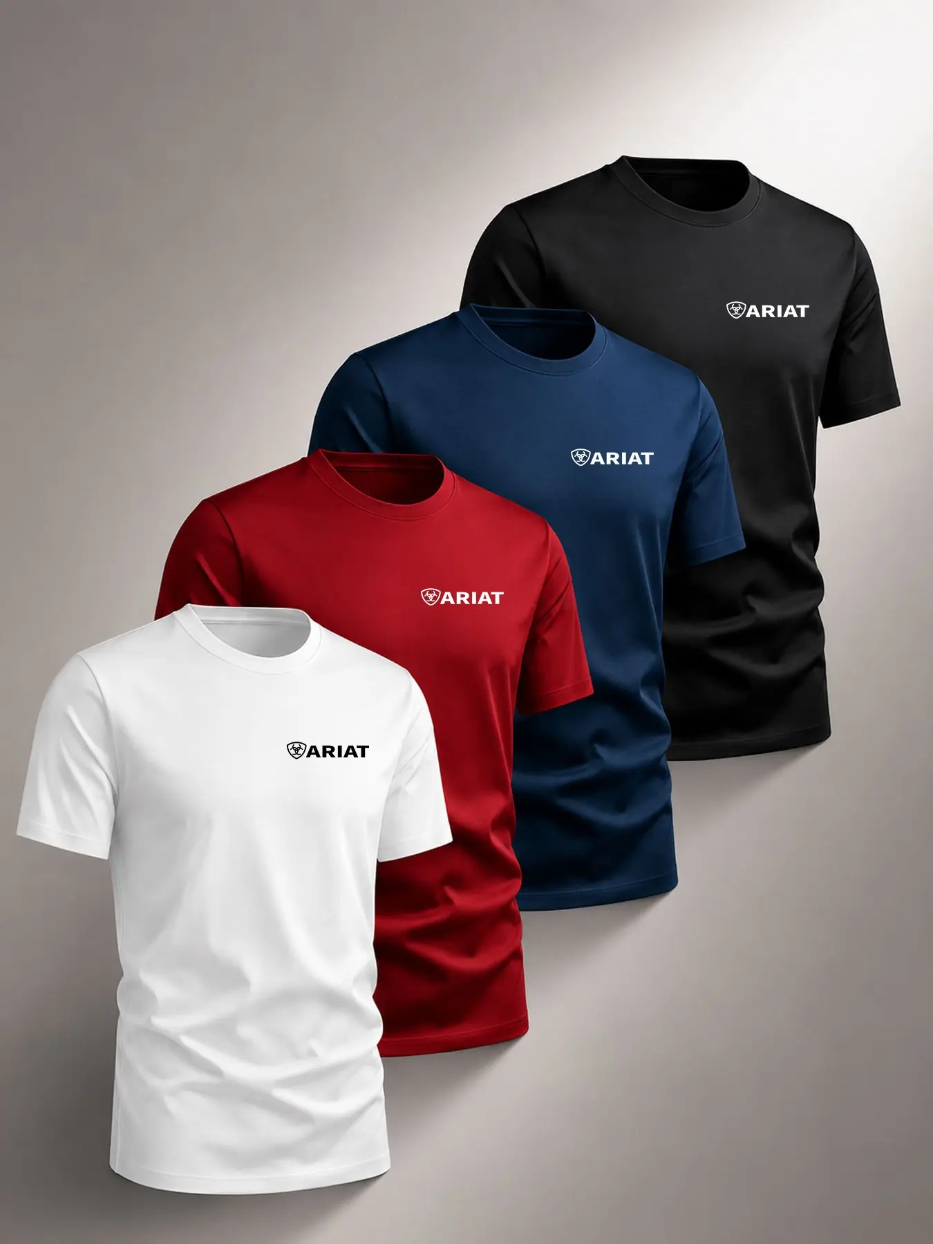 Unisex Quick-Dry Short Sleeve T-Shirt, Round Neck Design, Breathable Fabric, Casual Loose Fit, Ideal for Summer, Sports, Outdoor Activities