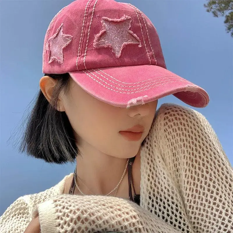 Women's Retro Hole Wide-Brim Duckbill Cap - Casual Wear, Unisex, Small Face Fit, Spring-Summer Fashion Accessory, Beanie