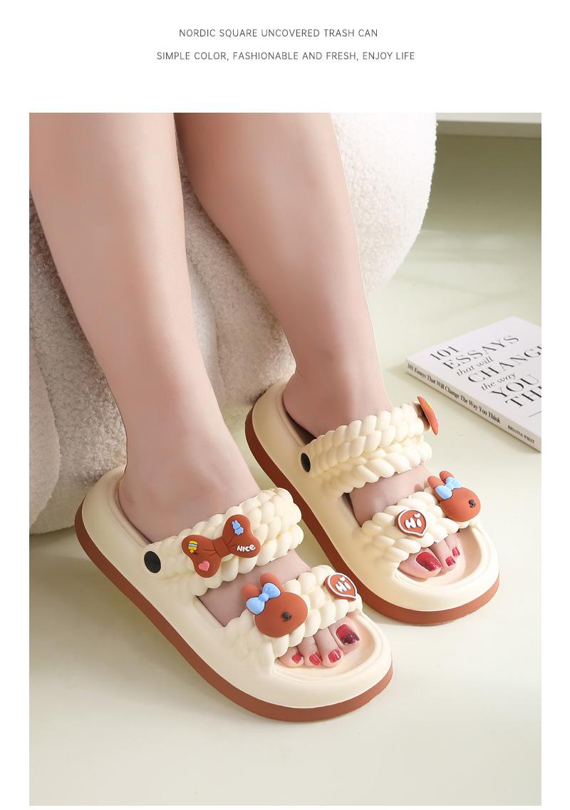 New thick-soled women's slippers, non-slip cute sandals