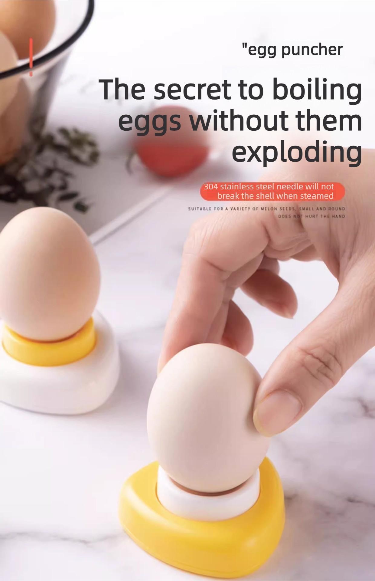 Kitchen Egg Hole Puncher Anti-burst Design for Boiled & Steamed Eggs Multifunctional Household Tool Compact Practical Easy to Use