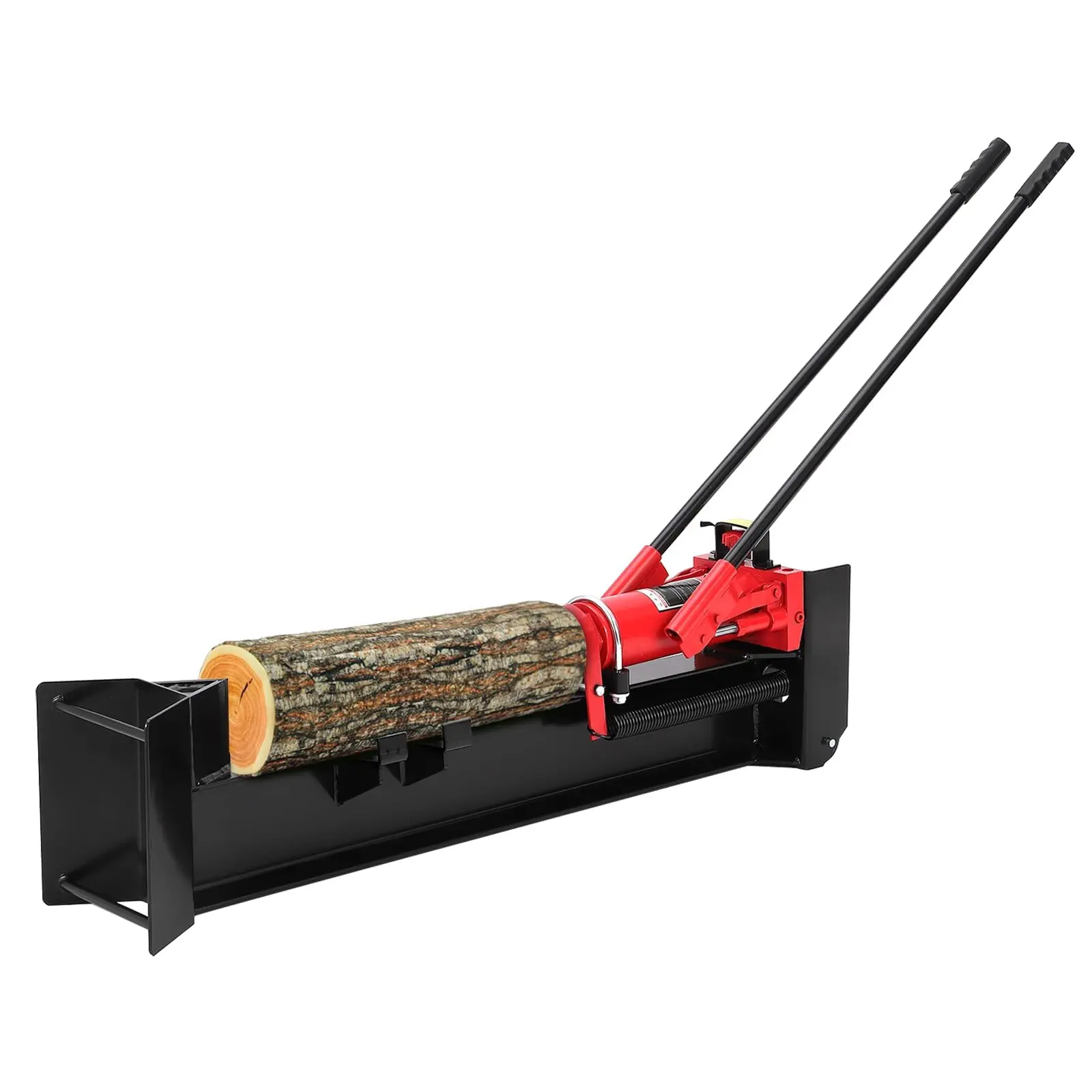 Garvee QT500 Wood Splitter, Heavy Duty Log Splitter with Ductile Iron Frame, Firewood Splitter for Home Backyard and Outdoor Use, Red & Black